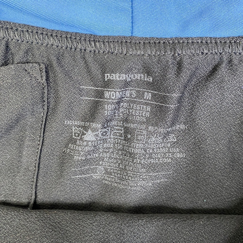 Patagonia Womens Strider Running Shorts Blue Size Medium Athletic Gym Training - Picture 4 of 9